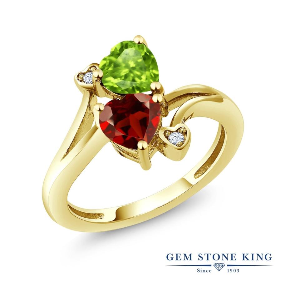 天然 ペリドット リング レディース 指輪 イエローゴールド 加工 天然石 8月 誕生石 お守り 誕生日プレゼント 女性 ブランド