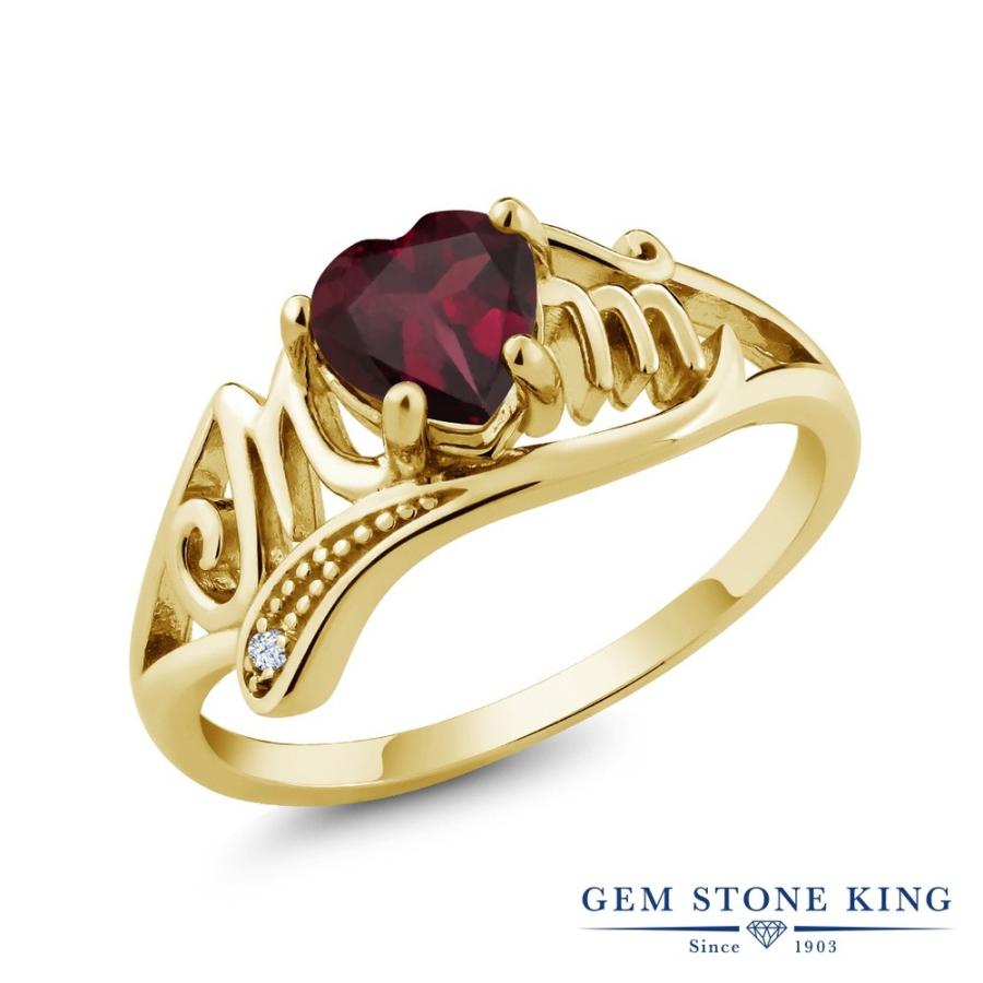 天然 ロードライト ガーネット リング レディース 指輪 イエローゴールド 加工 天然石 お守り ブランド