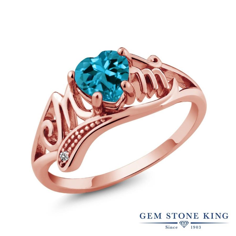 天然 ロンドンブルートパーズ リング レディース 指輪 ピンクゴールド 加工 天然石 11月 誕生石 お守り 誕生日プレゼント 女性 ブランド