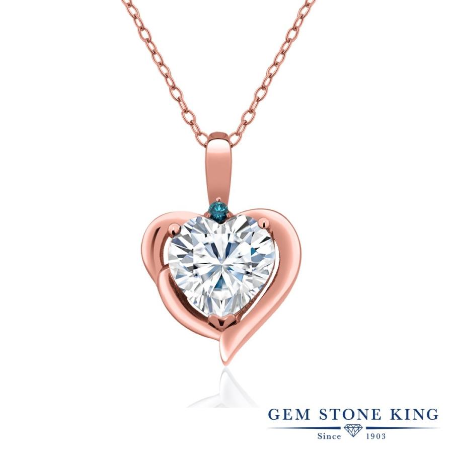 モアサナイト ネックレス レディース ピンクゴールド 加工 Forever Brilliant プレゼント 女性 ブランド