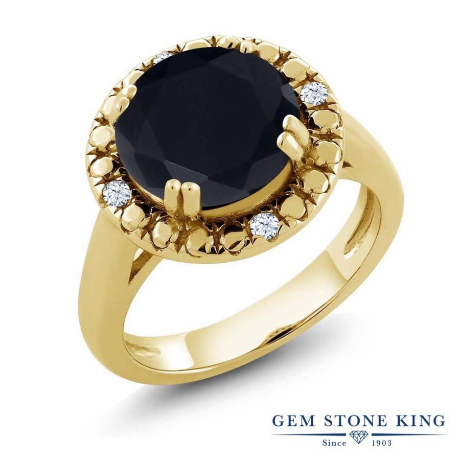 天然 オニキス リング レディース 指輪 イエローゴールド 加工 天然石 8月 誕生石 お守り 誕生日プレゼント 女性 ブランド