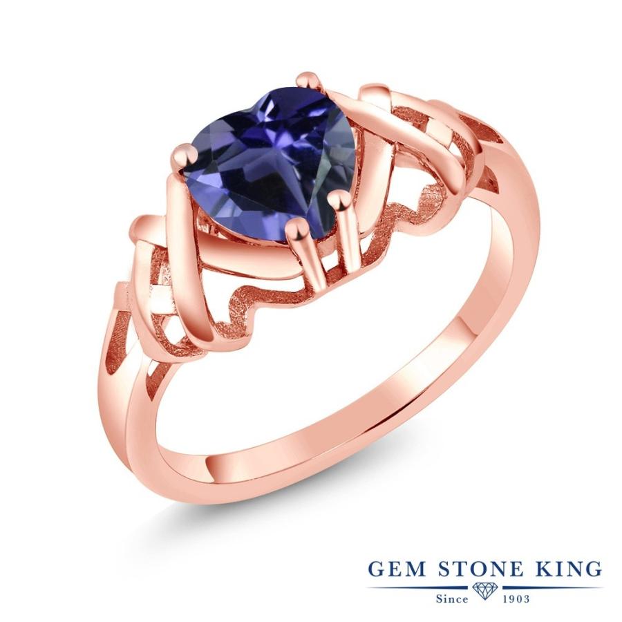 天然 アイオライト リング レディース 指輪 ピンクゴールド 加工 天然石 3月 誕生石 お守り 誕生日プレゼント 女性 ブランド