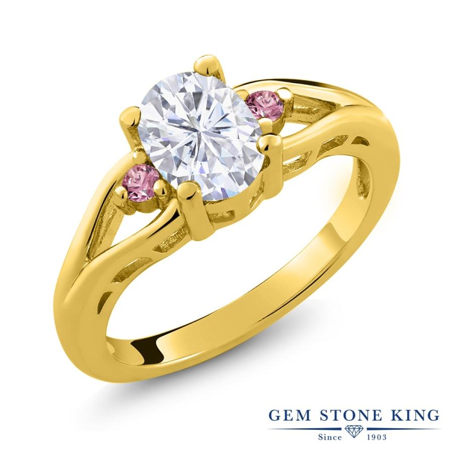 指輪 レディース リング モアサナイト イエローゴールド 加工 プレゼント 女性 ブランド