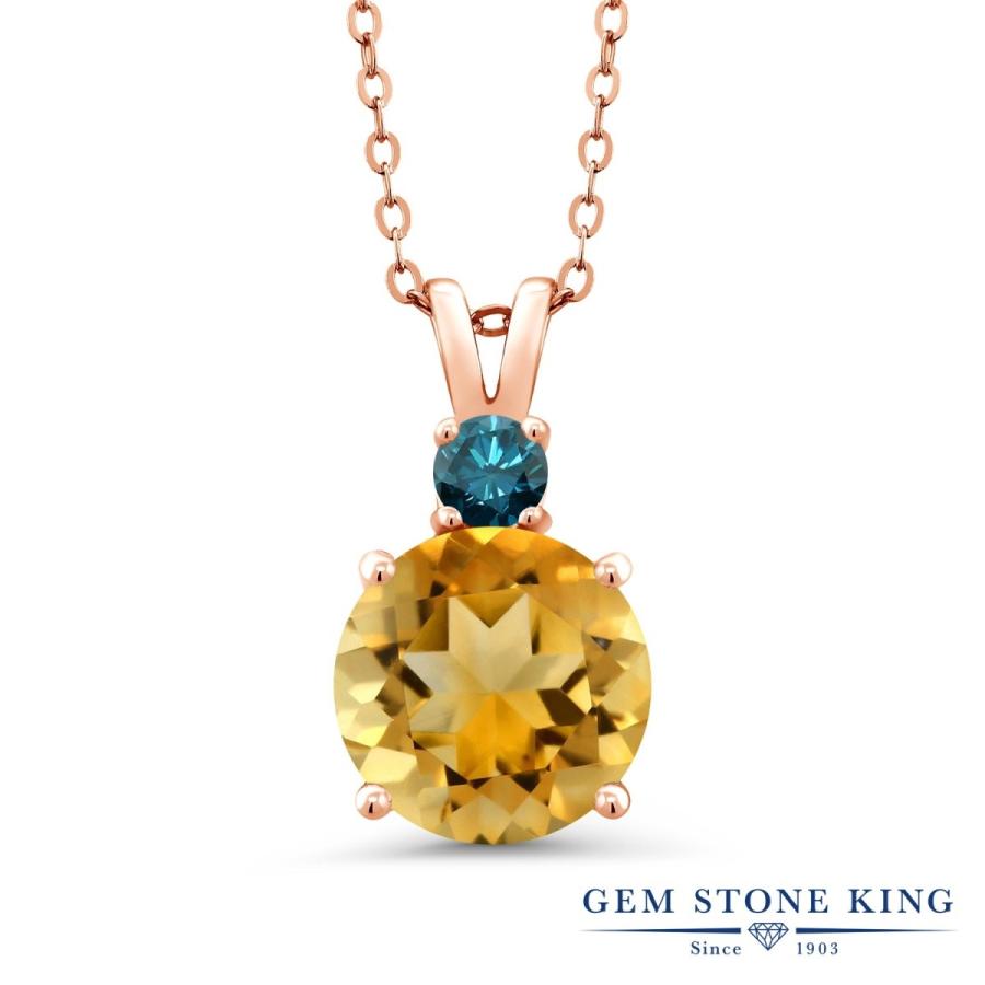 天然 シトリン ネックレス レディース ピンクゴールド 加工 天然石 11月 誕生石 お守り 誕生日プレゼント 女性 ブランド