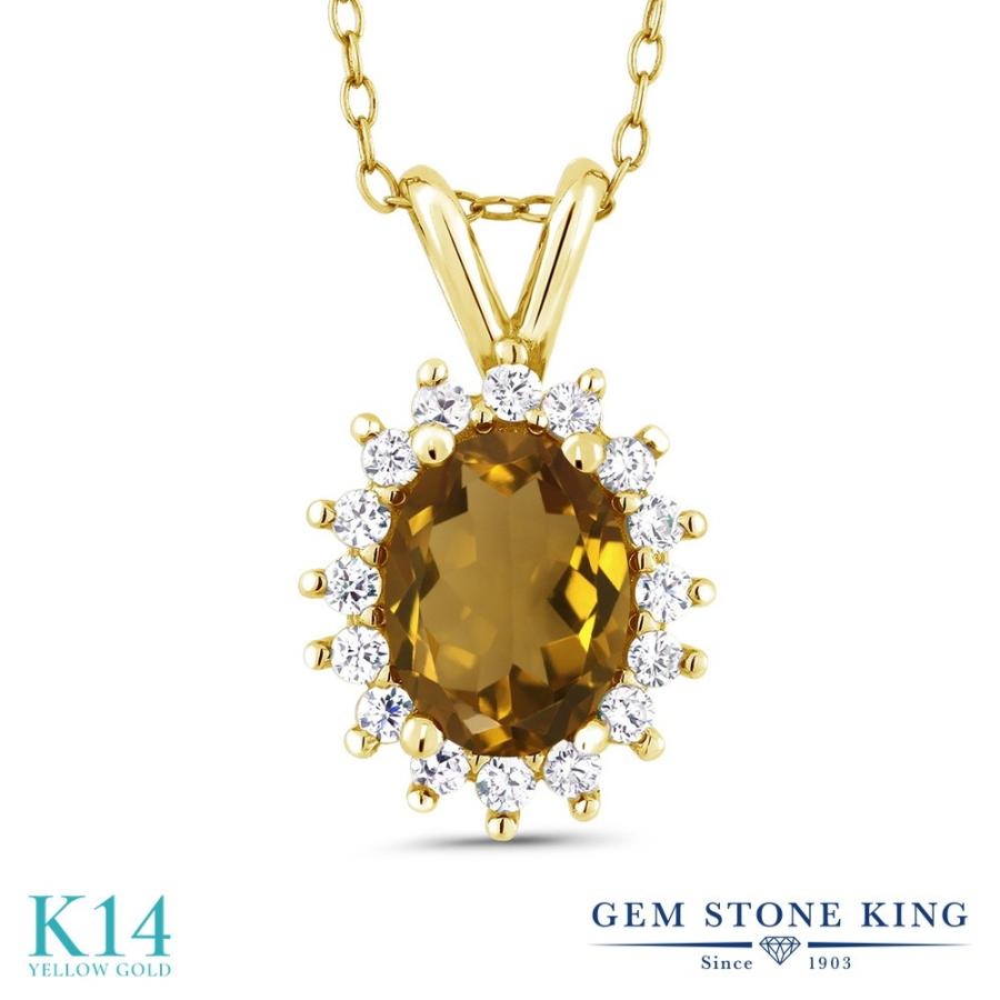 天然 クオーツ(石英) ネックレス レディース 14金 イエローゴールド 天然石 お守り ブランド