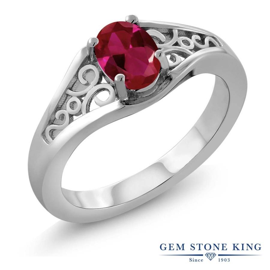 シンセティック ルビー リング レディース 指輪 7月 誕生石 お守り 誕生日プレゼント 女性 ブランド