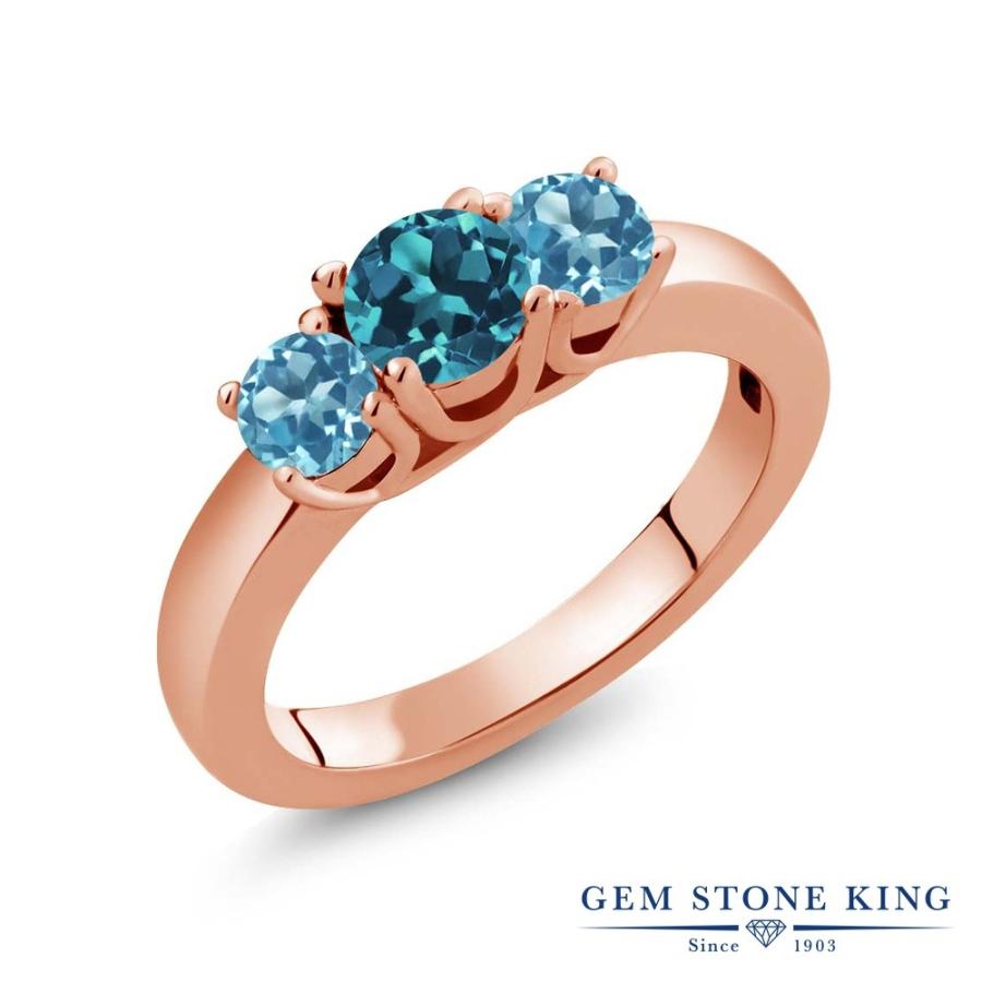 天然 ロンドンブルートパーズ リング レディース 指輪 ピンクゴールド 加工 天然石 11月 誕生石 お守り 誕生日プレゼント 女性 ブランド