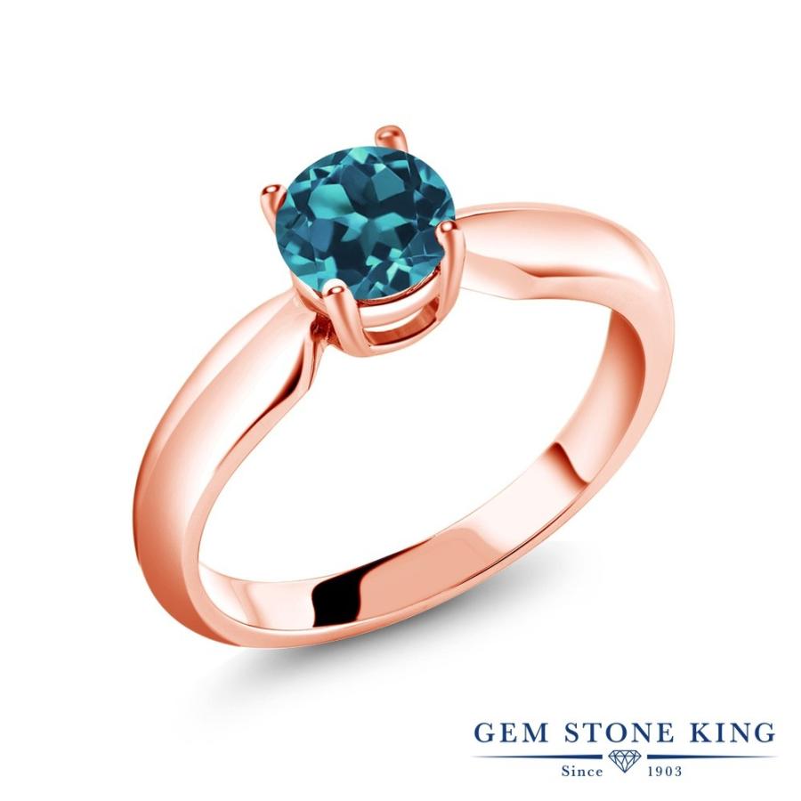 天然 ロンドンブルートパーズ リング レディース 指輪 ピンクゴールド 加工 天然石 11月 誕生石 お守り 誕生日プレゼント 女性 ブランド