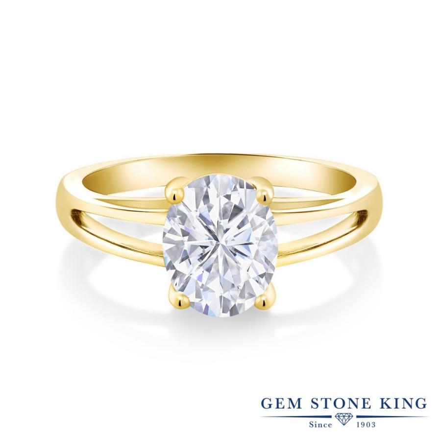 指輪 レディース リング モアサナイト イエローゴールド 加工 プレゼント 女性 ブランド