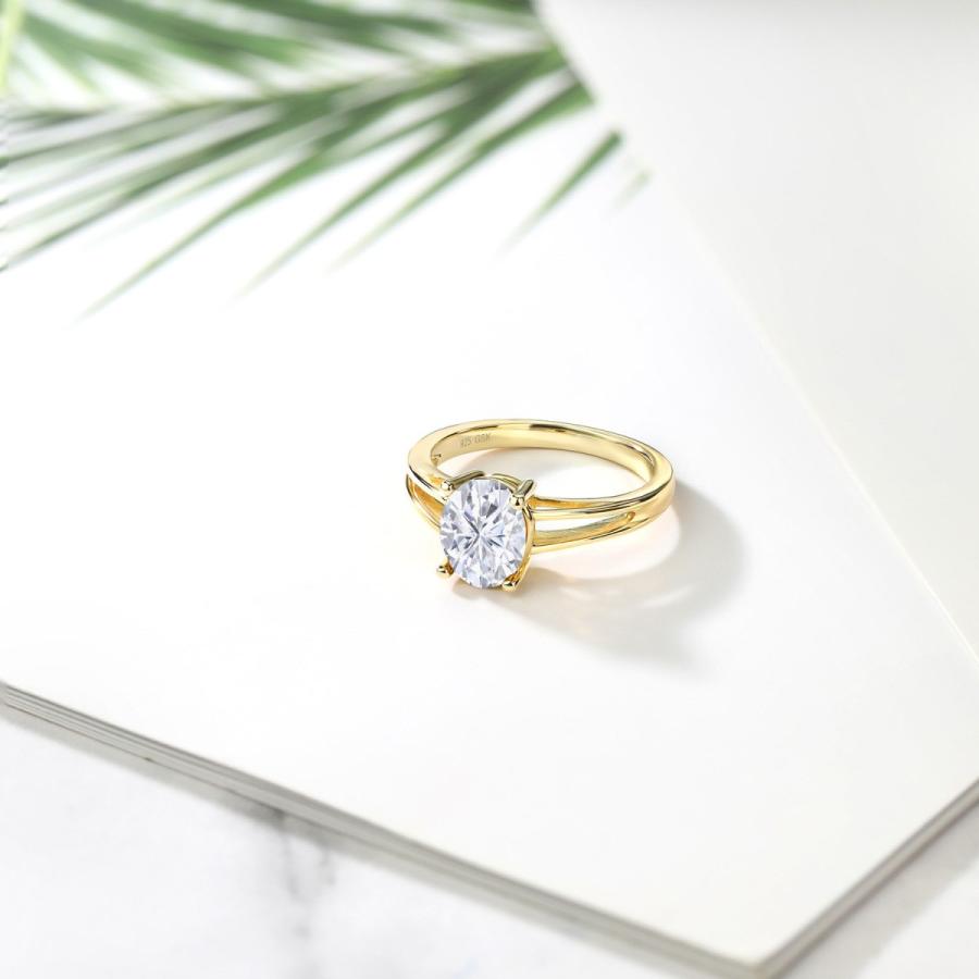 正規品 指輪 レディース リング モアサナイト イエローゴールド 加工 プレゼント 女性 ブランド 【XU7724131688】(27234円)