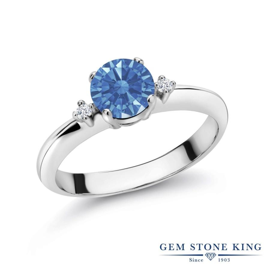 ファンシーブルー ジルコニア リング レディース 指輪 CZ プレゼント 女性 ブランド