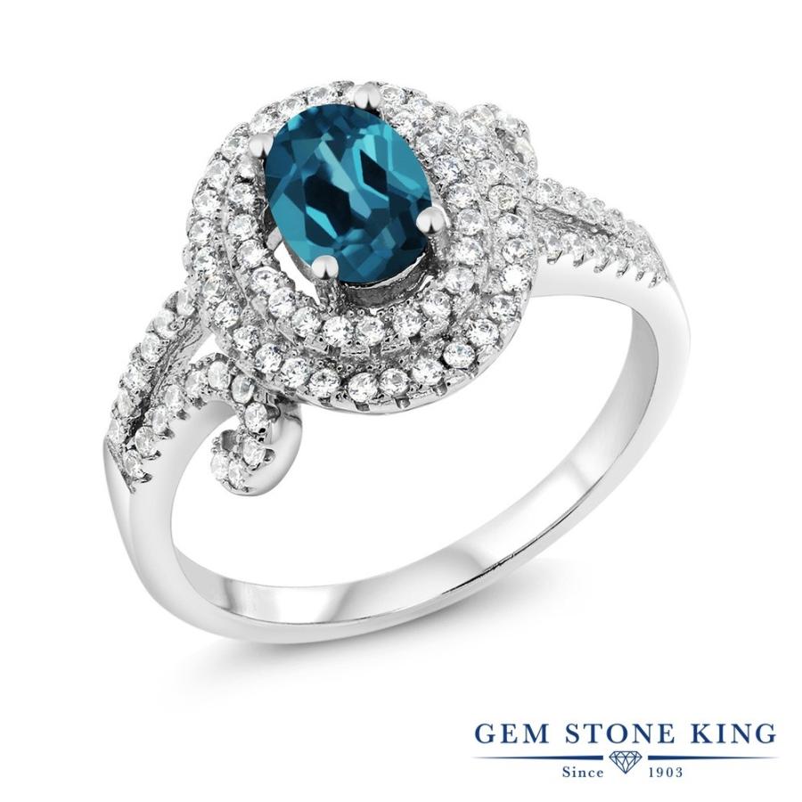 天然 ロンドンブルートパーズ リング レディース 指輪 天然石 11月 誕生石 お守り 誕生日プレゼント 女性 ブランド