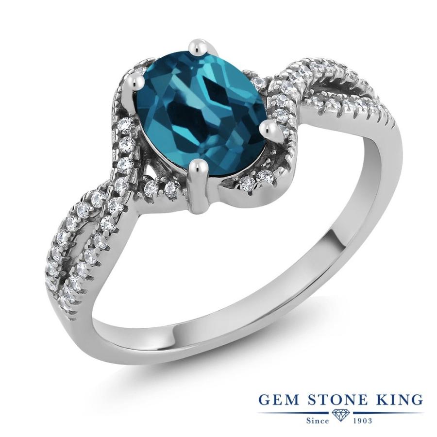 天然 ロンドンブルートパーズ リング レディース 指輪 天然石 11月 誕生石 お守り 誕生日プレゼント 女性 ブランド