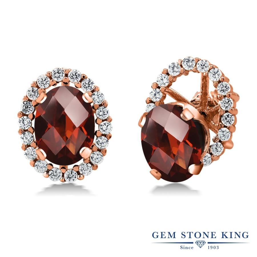 天然 ガーネット ピアス レディース ピンクゴールド 加工 天然石 1月 誕生石 お守り 誕生日プレゼント 女性 アレルギー対応 ブランド