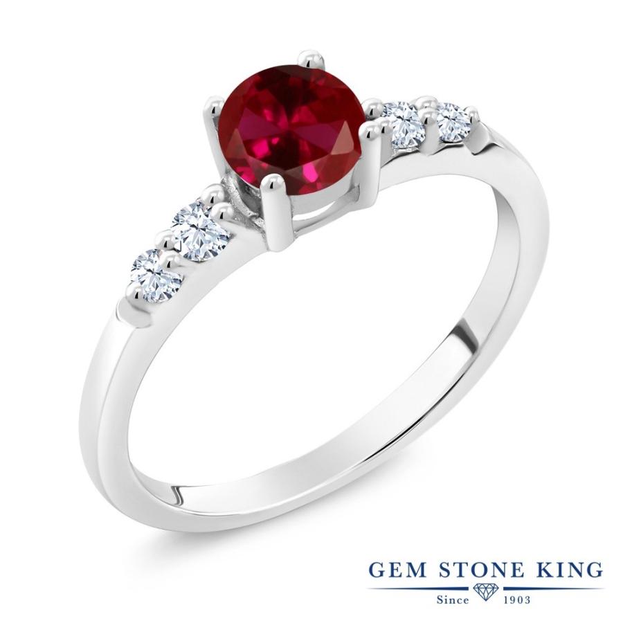 シンセティック ルビー リング レディース 指輪 7月 誕生石 お守り 誕生日プレゼント 女性 ブランド