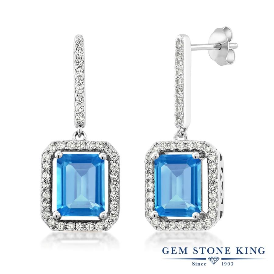 天然 スイスブルートパーズ ピアス レディース 天然石 11月 誕生石 お守り 誕生日プレゼント 女性 アレルギー対応 ブランド