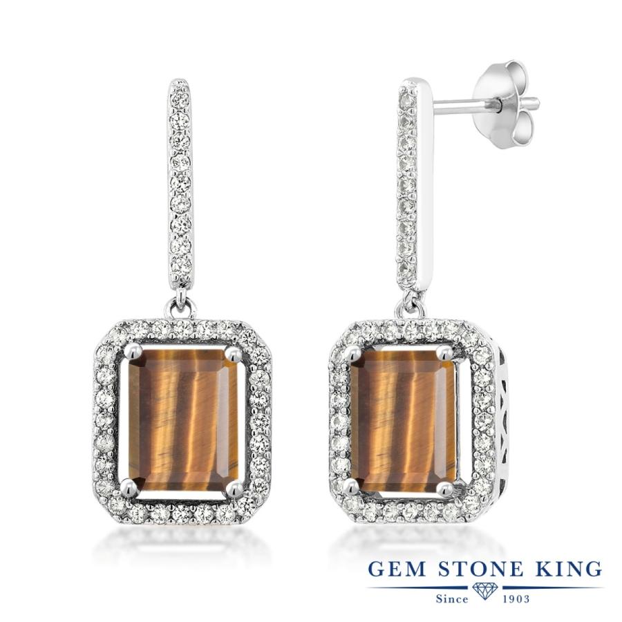 天然 タイガーアイ ピアス レディース 天然石 お守り アレルギー対応 ブランド