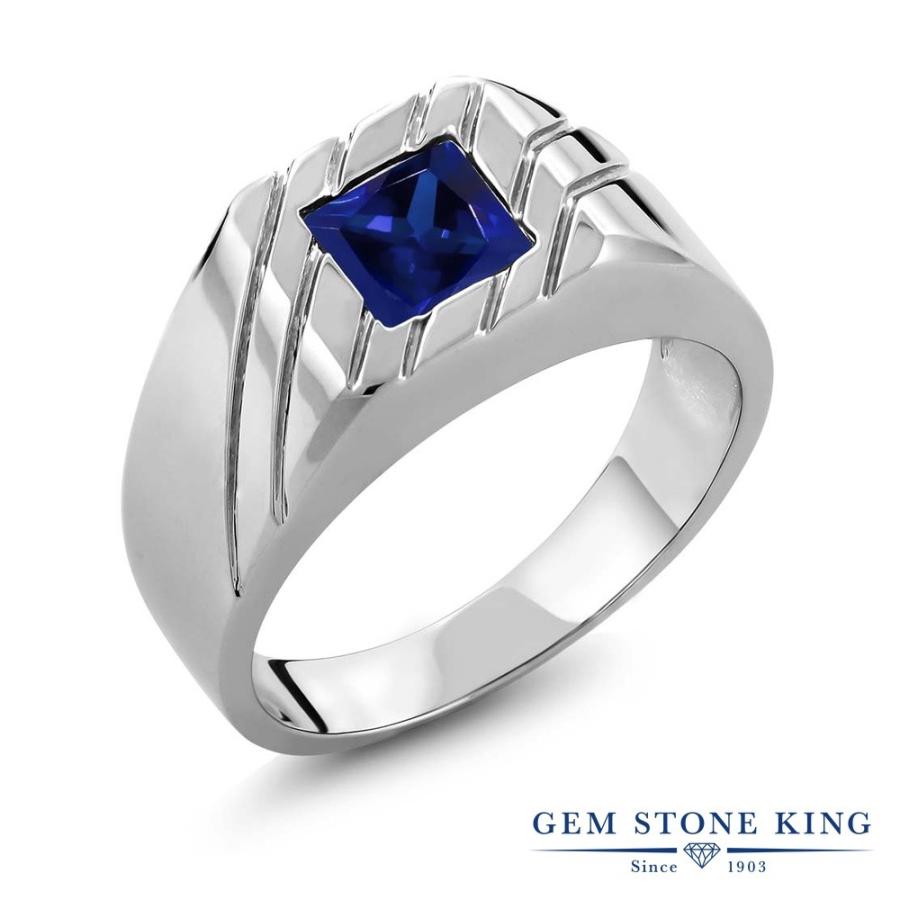 シンセティック サファイア リング レディース 指輪 9月 誕生石 お守り 誕生日プレゼント 女性 ブランド