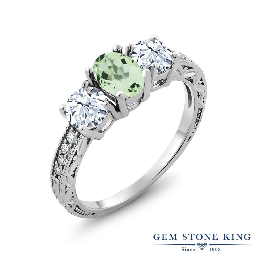 天然 プラジオライト リング レディース 指輪 グリーンアメジスト 天然石 2月 誕生石 お守り 誕生日プレゼント 女性 ブランド