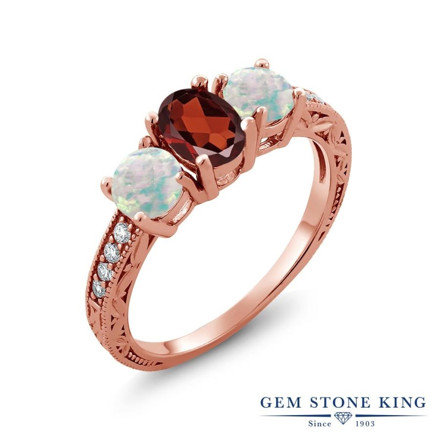 天然 ガーネット リング レディース 指輪 ピンクゴールド 加工 天然石 1月 誕生石 お守り 誕生日プレゼント 女性 ブランド