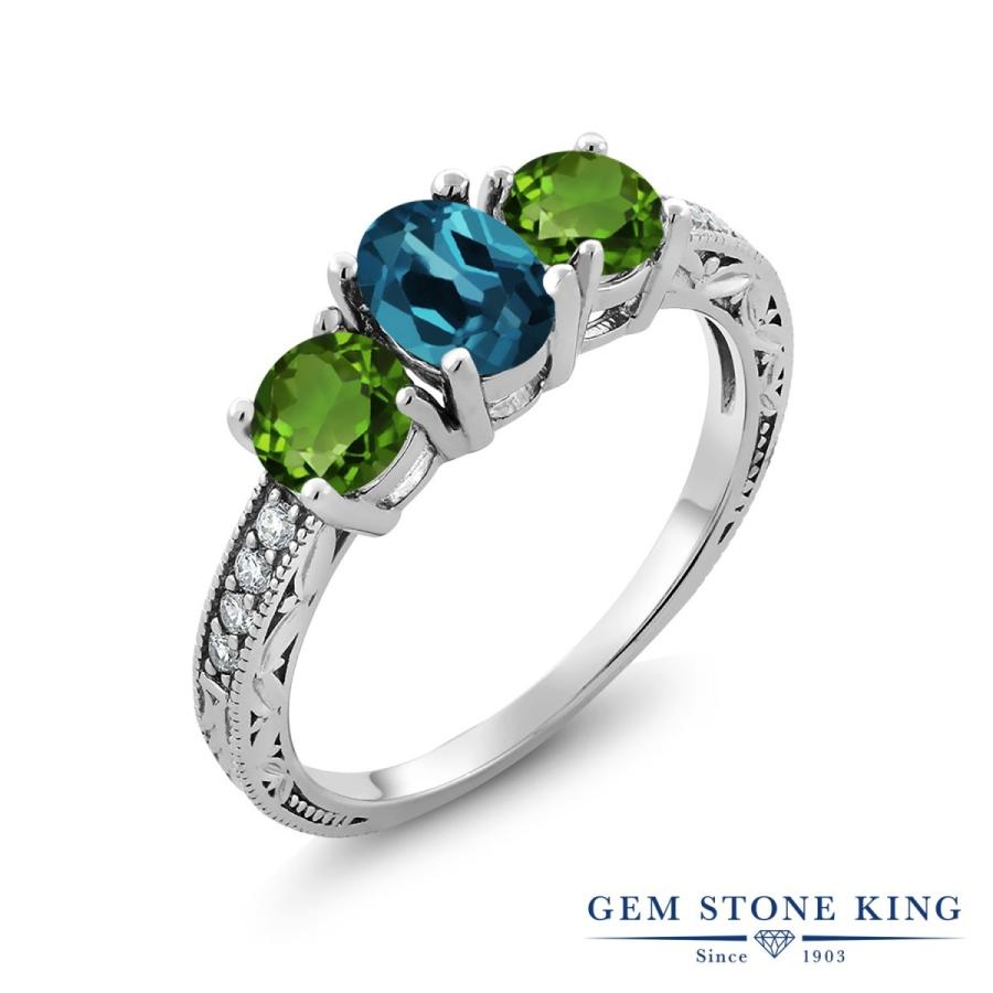 天然 ロンドンブルートパーズ リング レディース 指輪 天然石 11月 誕生石 お守り 誕生日プレゼント 女性 ブランド