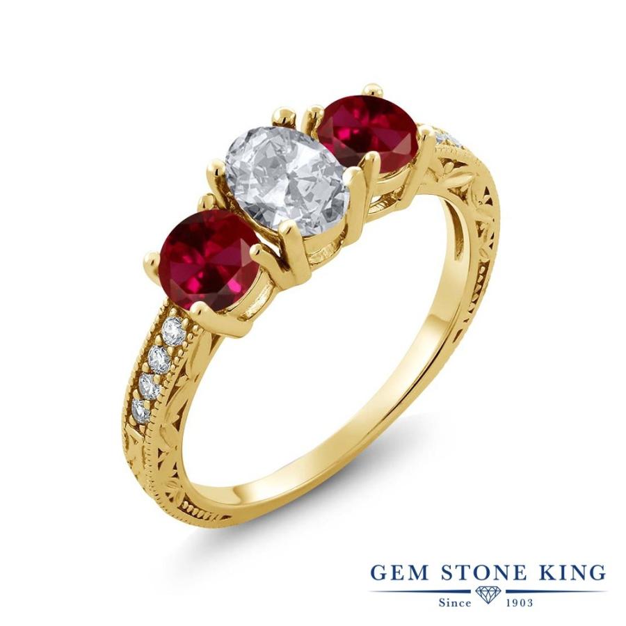 天然 ホワイトトパーズ リング レディース 指輪 イエローゴールド 加工 天然石 11月 誕生石 お守り 誕生日プレゼント 女性 ブランド