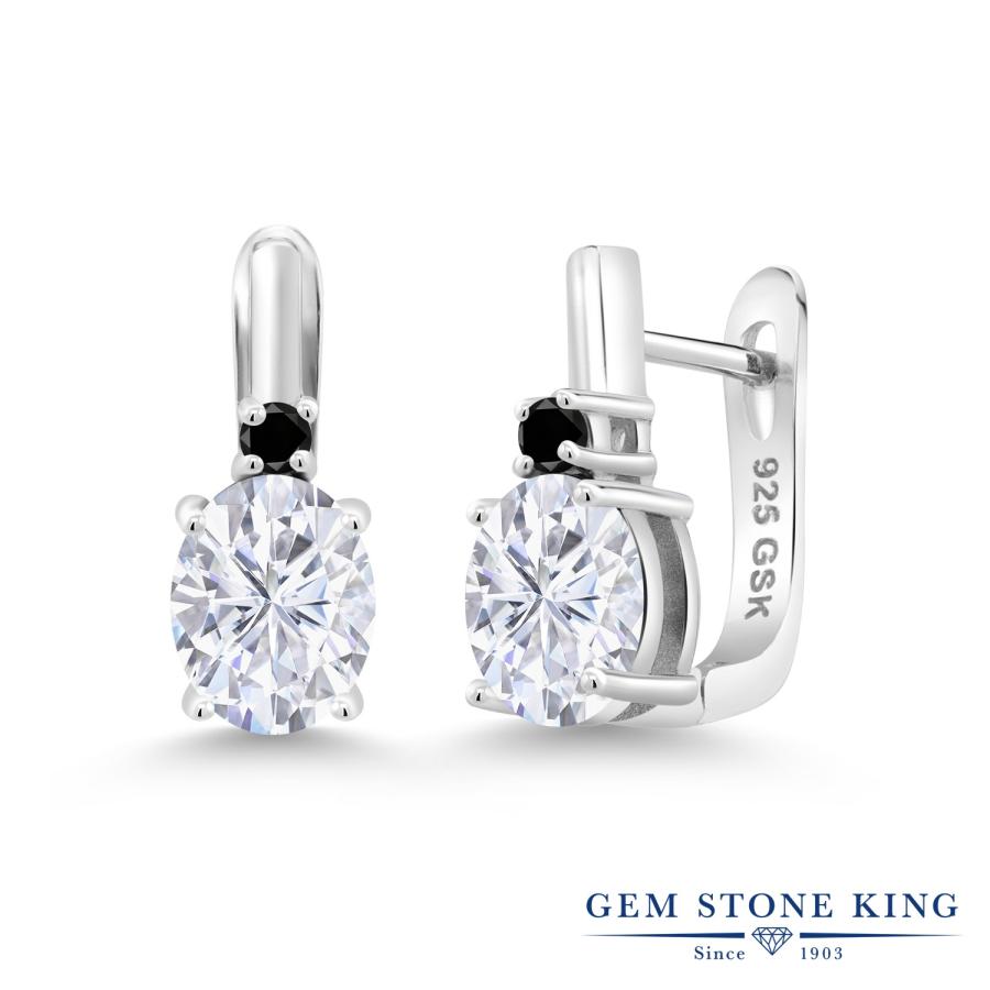 Forever Brilliant モアサナイト ピアス レディース ブラックダイヤモンド 大粒 金属アレルギー対応 Www Fakfakkab Go Id