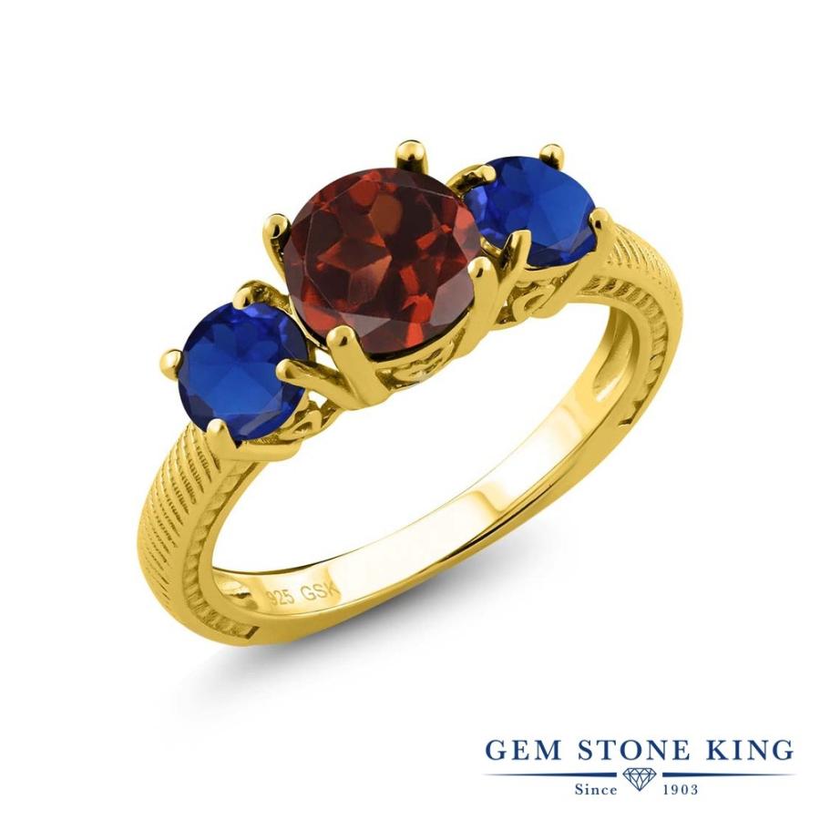 天然 ガーネット リング レディース 指輪 イエローゴールド 加工 天然石 1月 誕生石 お守り 誕生日プレゼント 女性 ブランド 英国製（イギリス製） K9 イエローゴールド 天然 ガーネット
