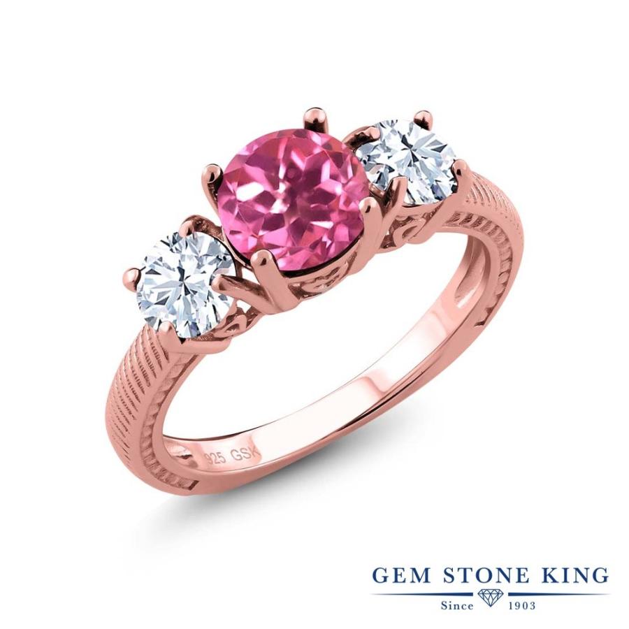 天然 ミスティック トパーズ リング レディース 指輪 ピンクゴールド 加工 天然石 お守り ブランド