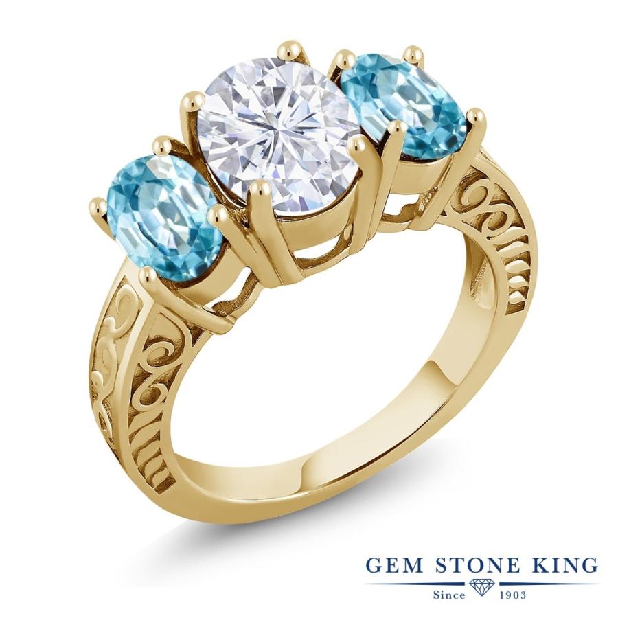 指輪 レディース リング モアサナイト イエローゴールド 加工 プレゼント 女性 ブランド