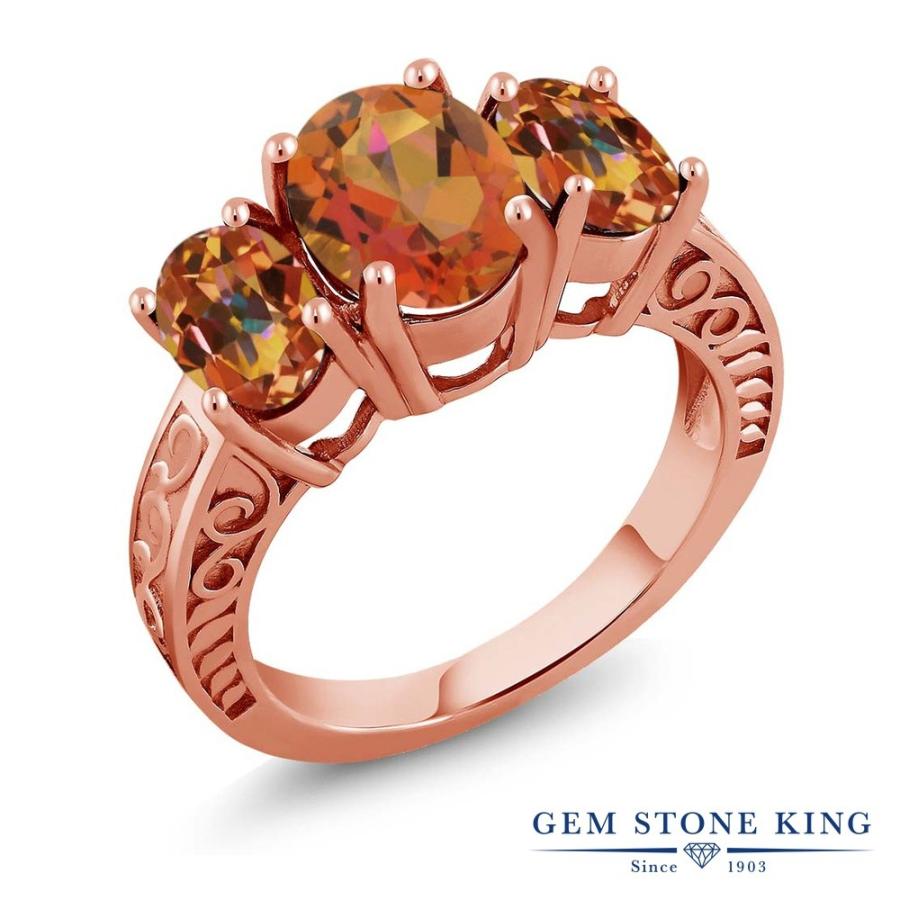 天然 ミスティック クオーツ リング レディース 指輪 ピンクゴールド 加工 天然石 お守り ブランド