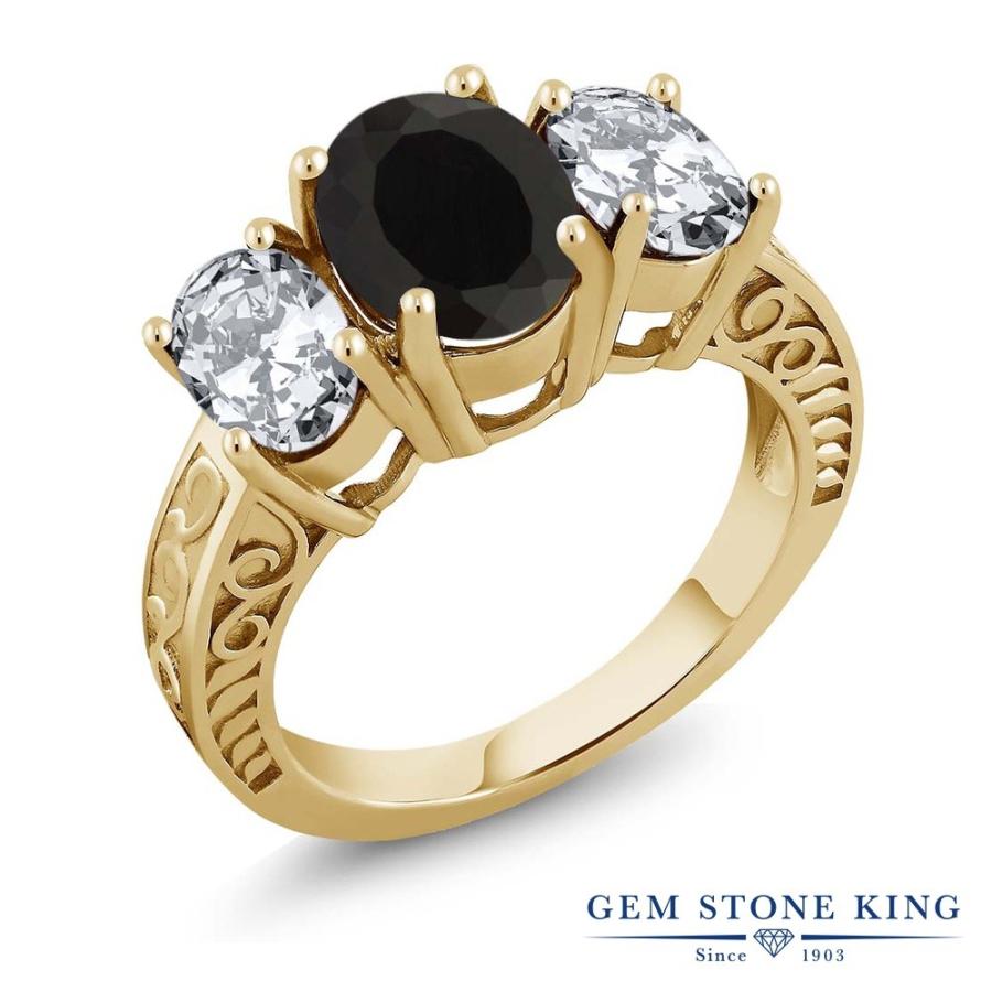 天然 オニキス リング レディース 指輪 イエローゴールド 加工 天然石 8月 誕生石 お守り 誕生日プレゼント 女性 ブランド