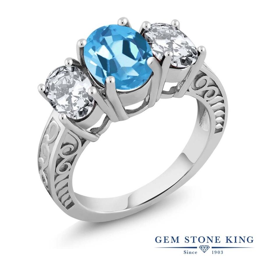 天然 スイスブルートパーズ リング レディース 指輪 天然石 11月 誕生石 お守り 誕生日プレゼント 女性 ブランド