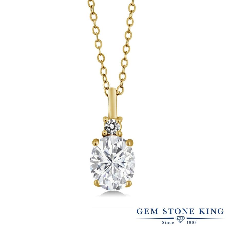 サプライズセール 彼女 妻 加工 レディース モアサナイト プレゼント ブランド ネックレス イエローゴールド Q5zhj4933 売れ済特注 Jeromejack Fr