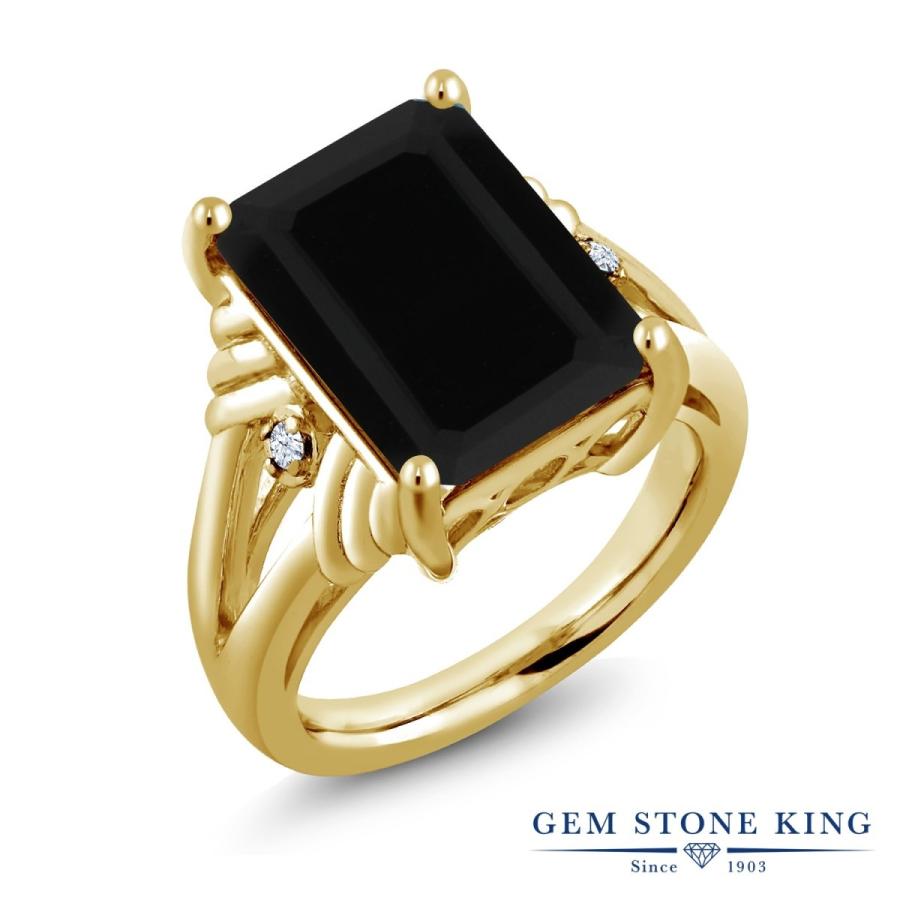 天然 オニキス リング レディース 指輪 イエローゴールド 加工 天然石 8月 誕生石 お守り 誕生日プレゼント 女性 ブランド