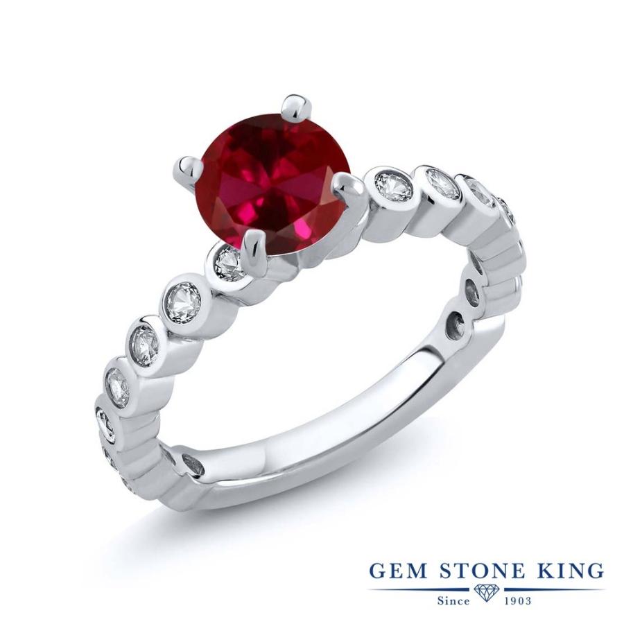 シンセティック ルビー リング レディース 指輪 7月 誕生石 お守り 誕生日プレゼント 女性 ブランド