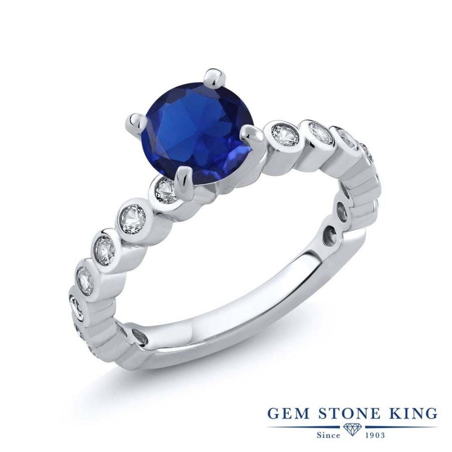 シンセティック サファイア リング レディース 指輪 9月 誕生石 お守り 誕生日プレゼント 女性 ブランド