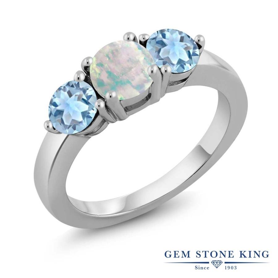 シミュレイテッド ホワイトオパール リング レディース 指輪 10月 誕生石 お守り 誕生日プレゼント 女性 ブランド