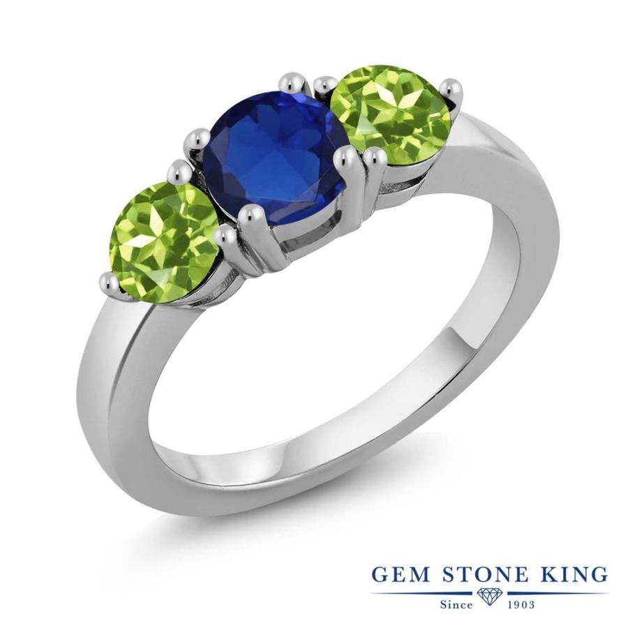 シンセティック サファイア リング レディース 指輪 9月 誕生石 お守り 誕生日プレゼント 女性 ブランド