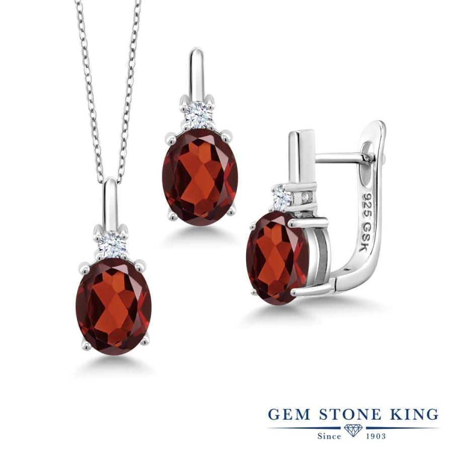 天然 ガーネット ネックレス ピアス セット レディース 天然石 1月 誕生石 お守り 誕生日プレゼント 女性
