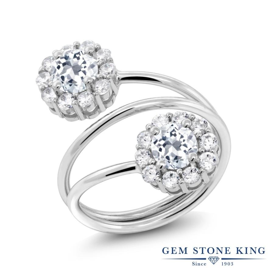 天然 ホワイトトパーズ リング レディース 指輪 天然石 11月 誕生石 お守り 誕生日プレゼント 女性 ブランド