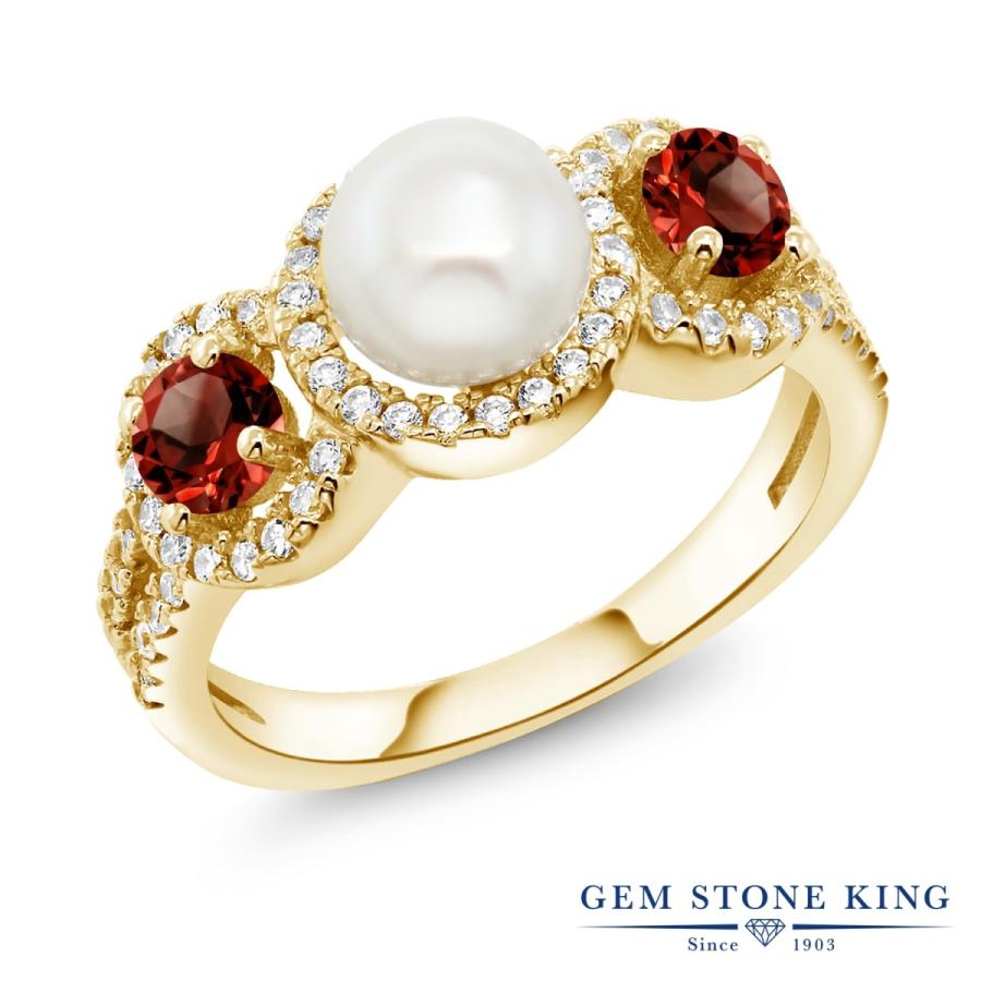 パール リング レディース 指輪 イエローゴールド 加工 真珠 天然石 6月 誕生石 お守り 誕生日プレゼント 女性 ブランド