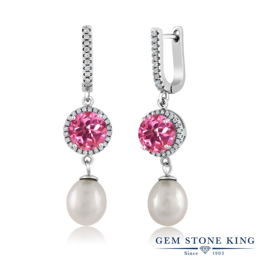 パール ピアス レディース 真珠 天然石 6月 誕生石 お守り 誕生日プレゼント 女性 アレルギー対応 ブランド フープ