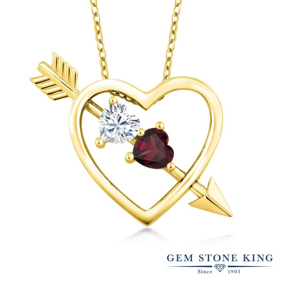 モアサナイト ネックレス レディース イエローゴールド 加工 Forever Brilliant プレゼント 女性 ブランド