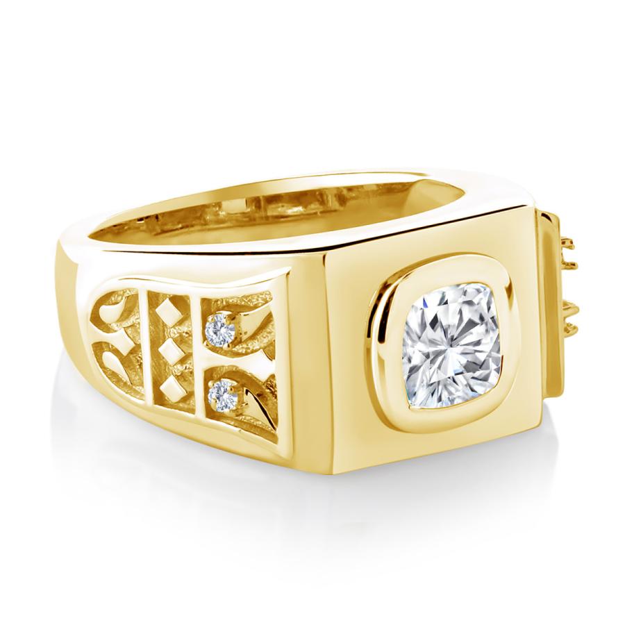 指輪 レディース リング モアサナイト イエローゴールド 加工 プレゼント 女性 ブランド レディースアクセサリー UOI1631377152(16284円)