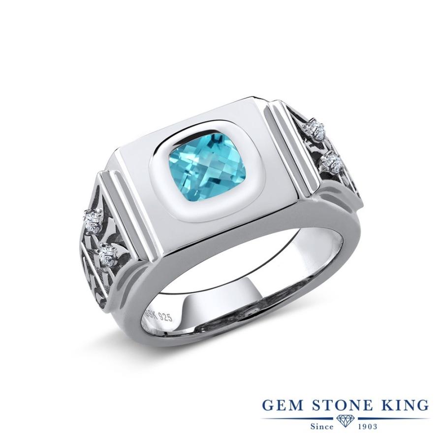 天然 スイスブルートパーズ リング レディース 指輪 天然石 11月 誕生石 お守り 誕生日プレゼント 女性 ブランド