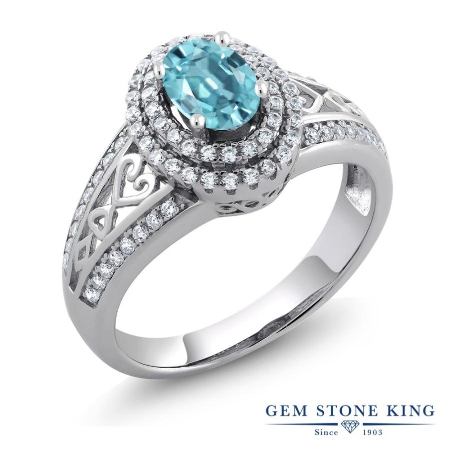 天然 ブルージルコン リング 指輪 天然石 12月 誕生石 お守り 誕生日プレゼント 女性 ブランド