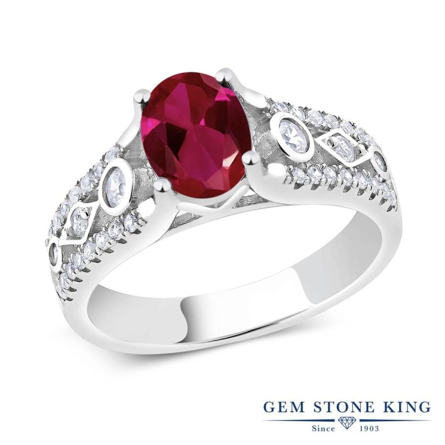 シンセティック ルビー リング 指輪 7月 誕生石 お守り 誕生日プレゼント 女性 ブランド