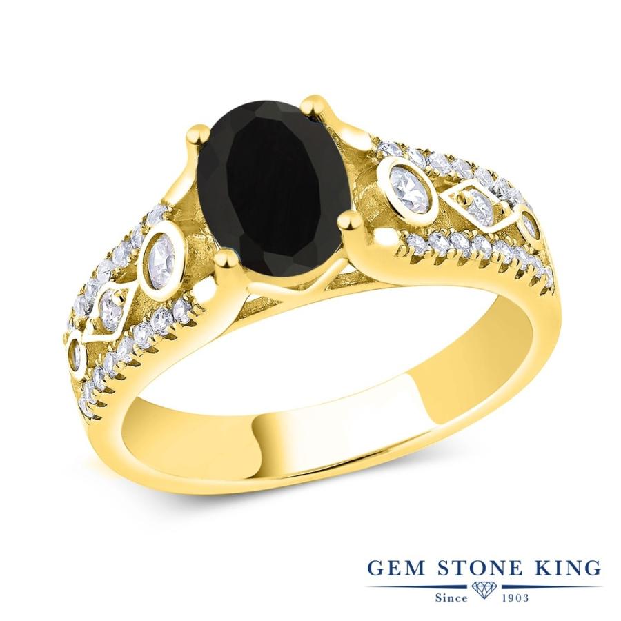 天然 オニキス リング レディース 指輪 イエローゴールド 加工 天然石 8月 誕生石 お守り 誕生日プレゼント 女性 ブランド