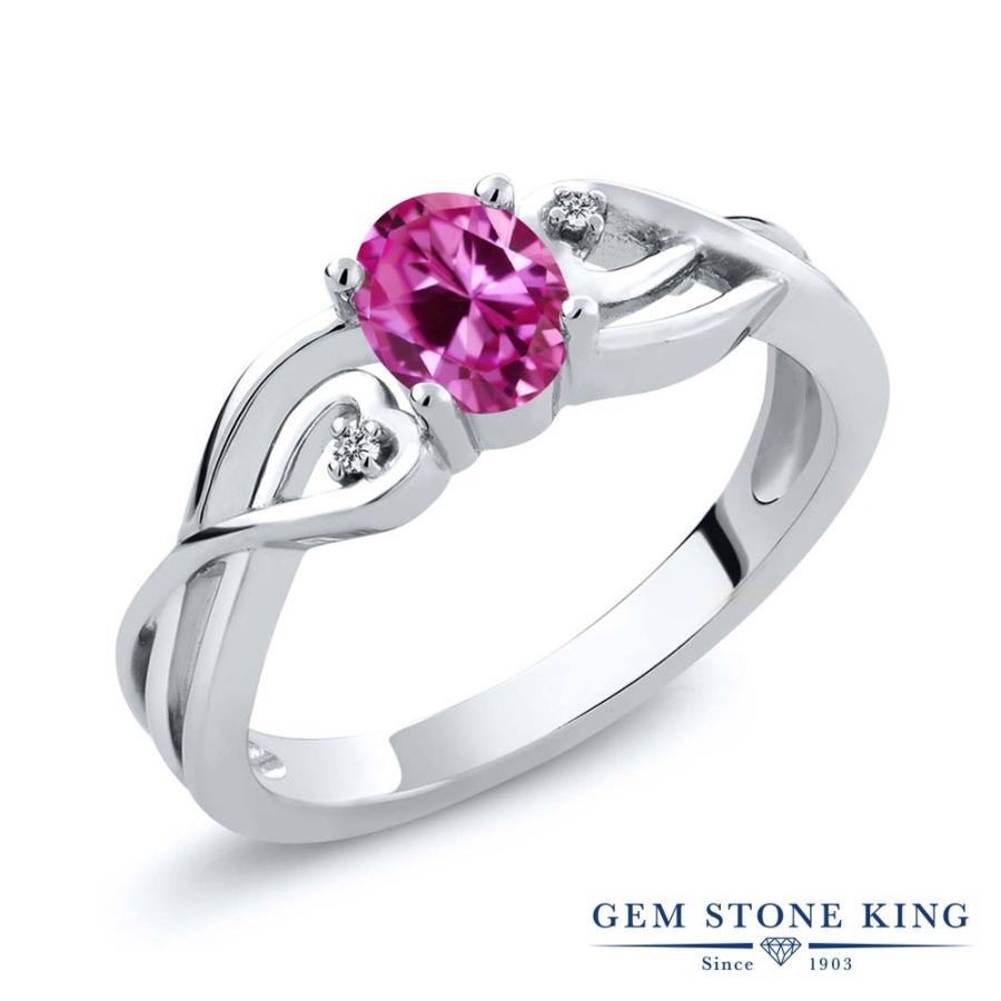 シンセティック ピンクサファイア リング レディース 指輪 9月 誕生石 お守り 誕生日プレゼント 女性 ブランド